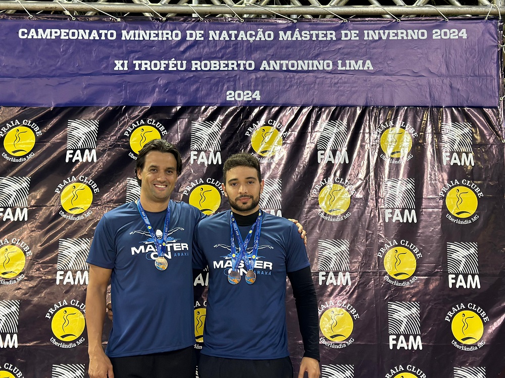 Campeonato Mineiro de Natação atletas de Araxá conquistam 28 medalhas