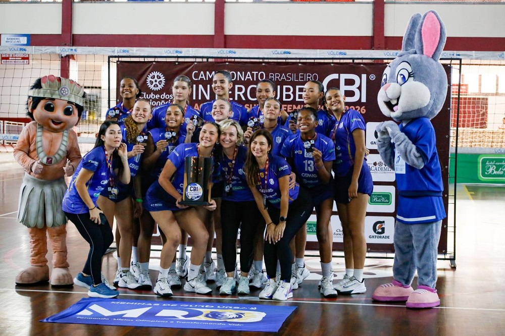 Equipe de vôlei Ursas conquista bronze no Brasileiro Interclubes Sub-16 no Rio de Janeiro