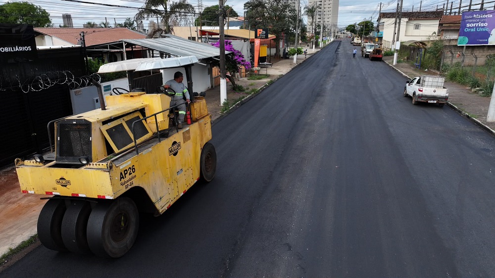 Obras de recapeamento avançam na Avenida Geraldo Porfírio Botelho em Araxá