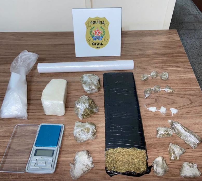Polícia Civil apreende drogas e identifica suspeito de tráfico no bairro São Pedro em Araxá